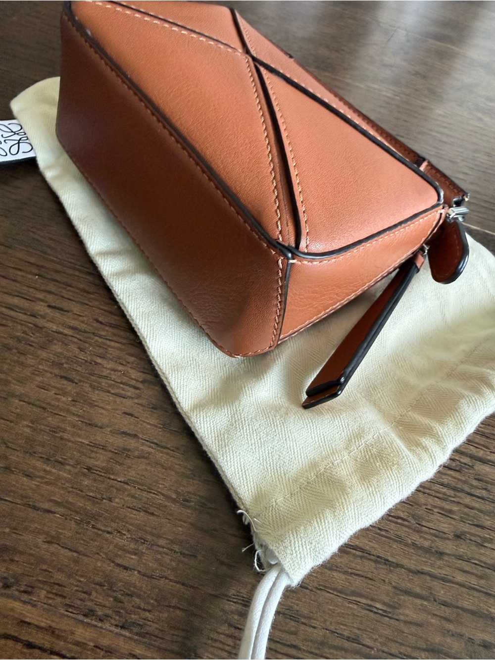 Loewe Nano Puzzle Bag in Tan Brown - Picture 5 of 6